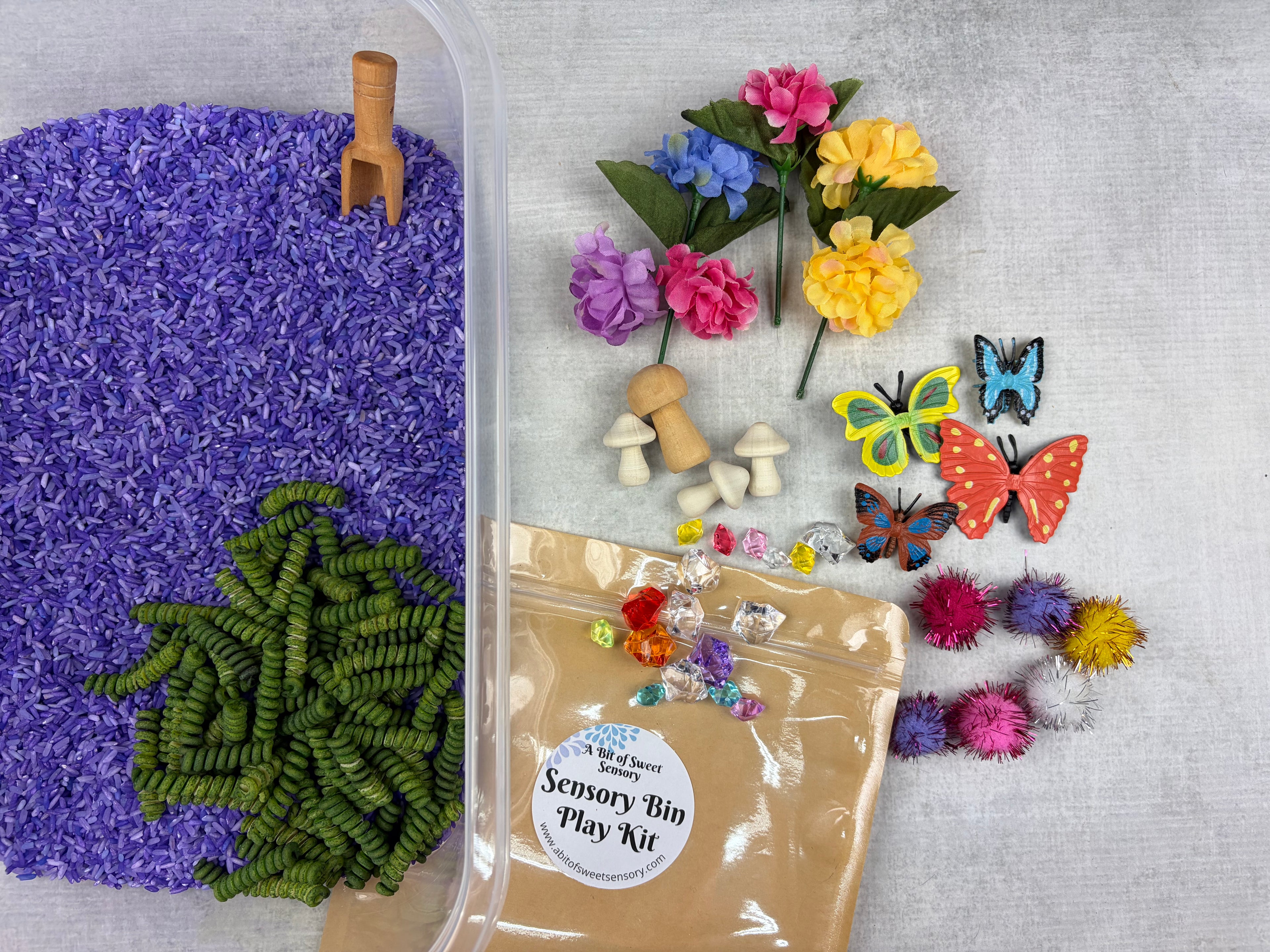 Butterfly Garden Sensory Bin Kit