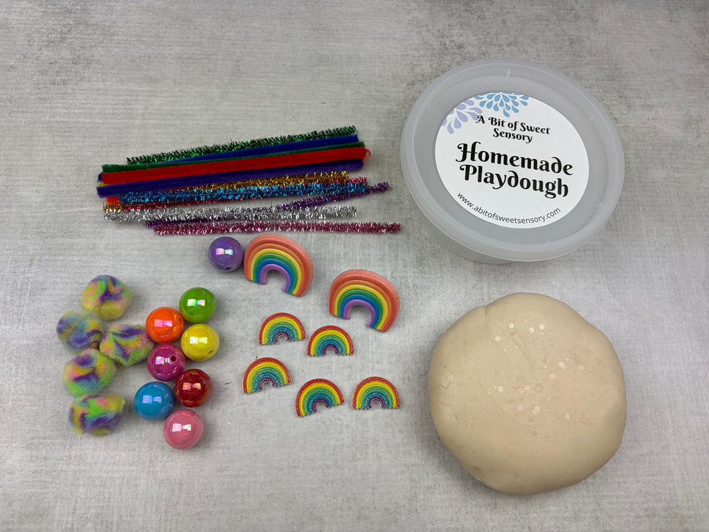 Rainbow Building Playdough Kit