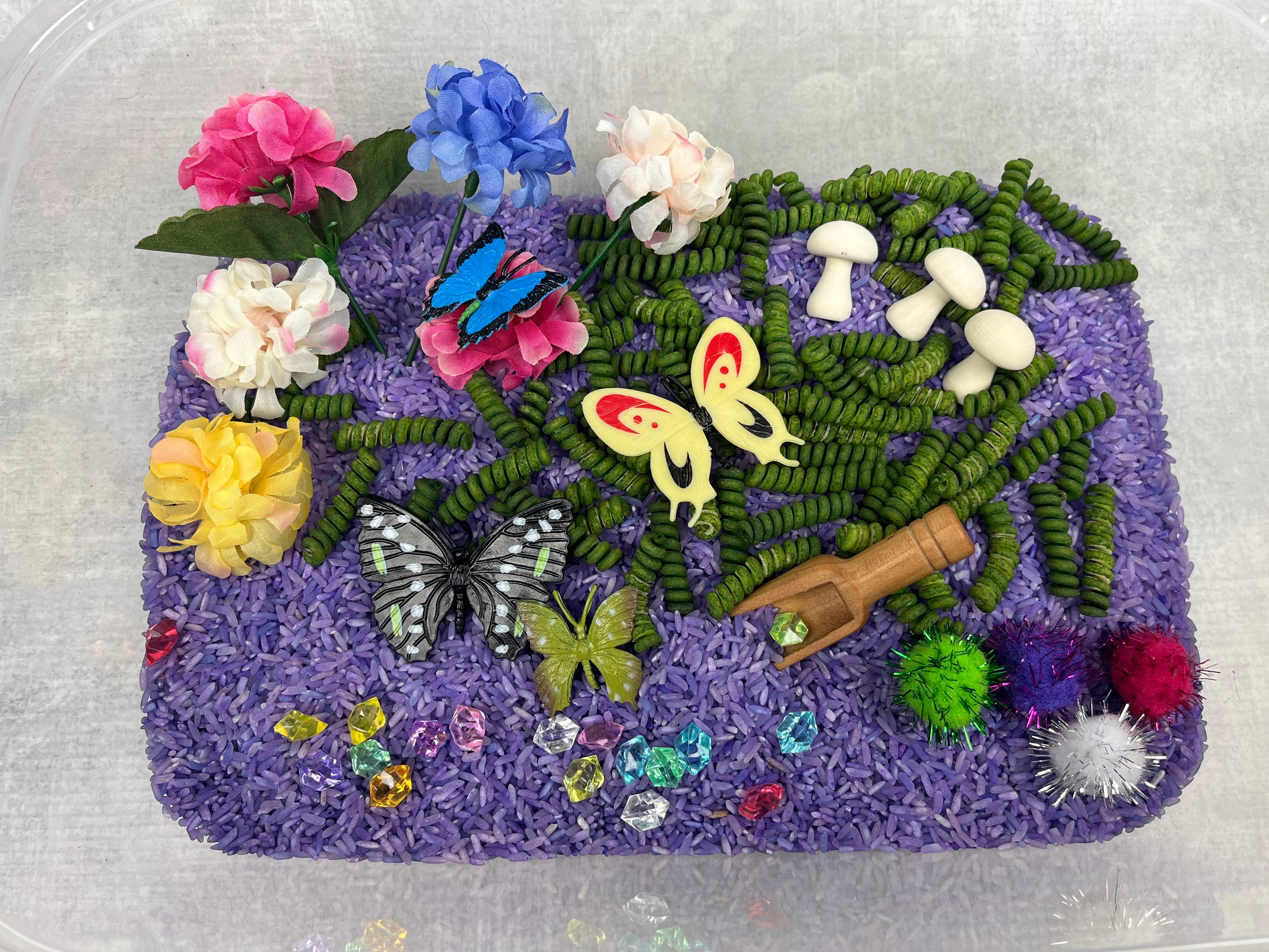 Butterfly Garden Sensory Bin Kit