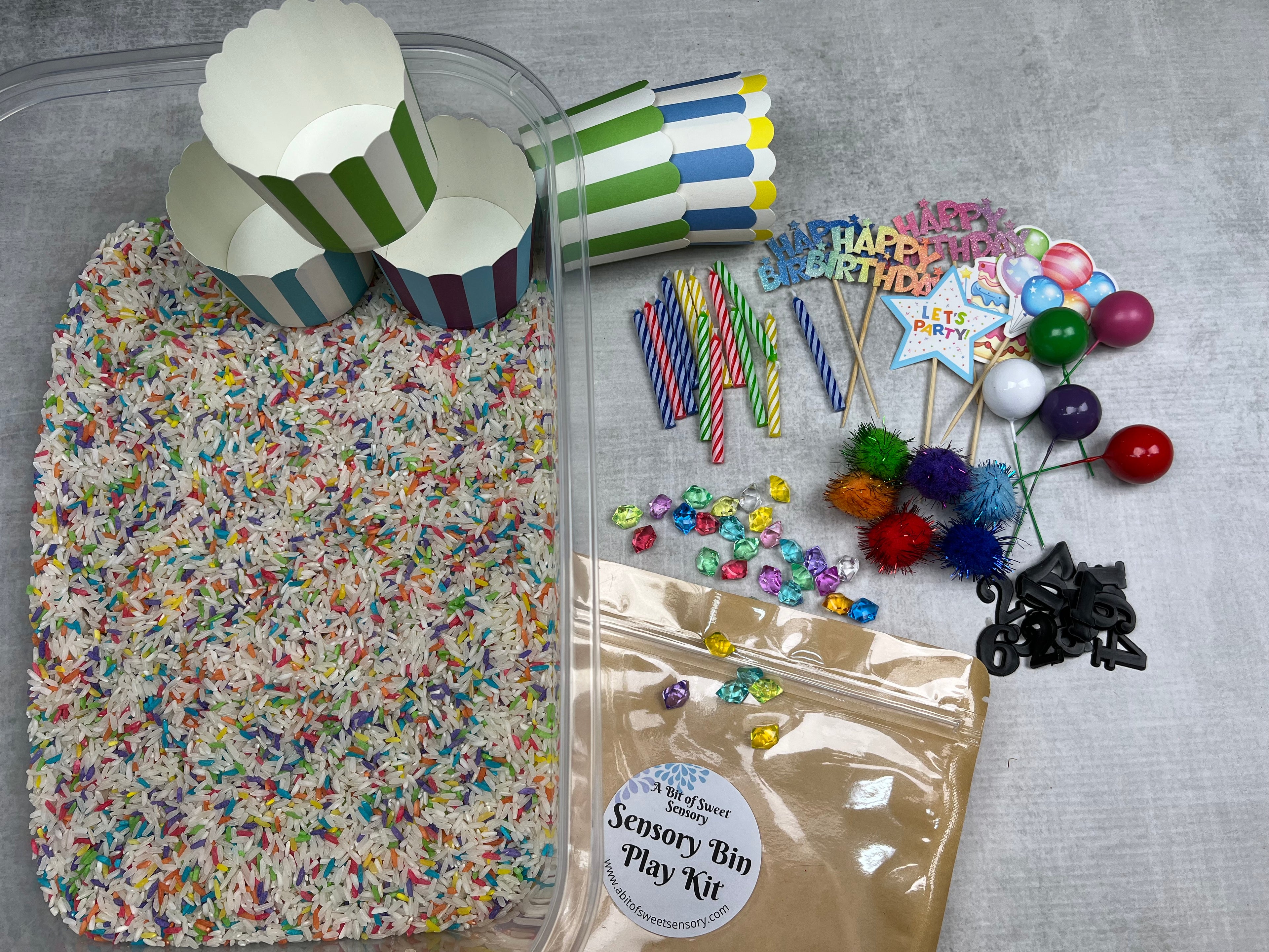 Happy Birthday! Sensory Bin Kit