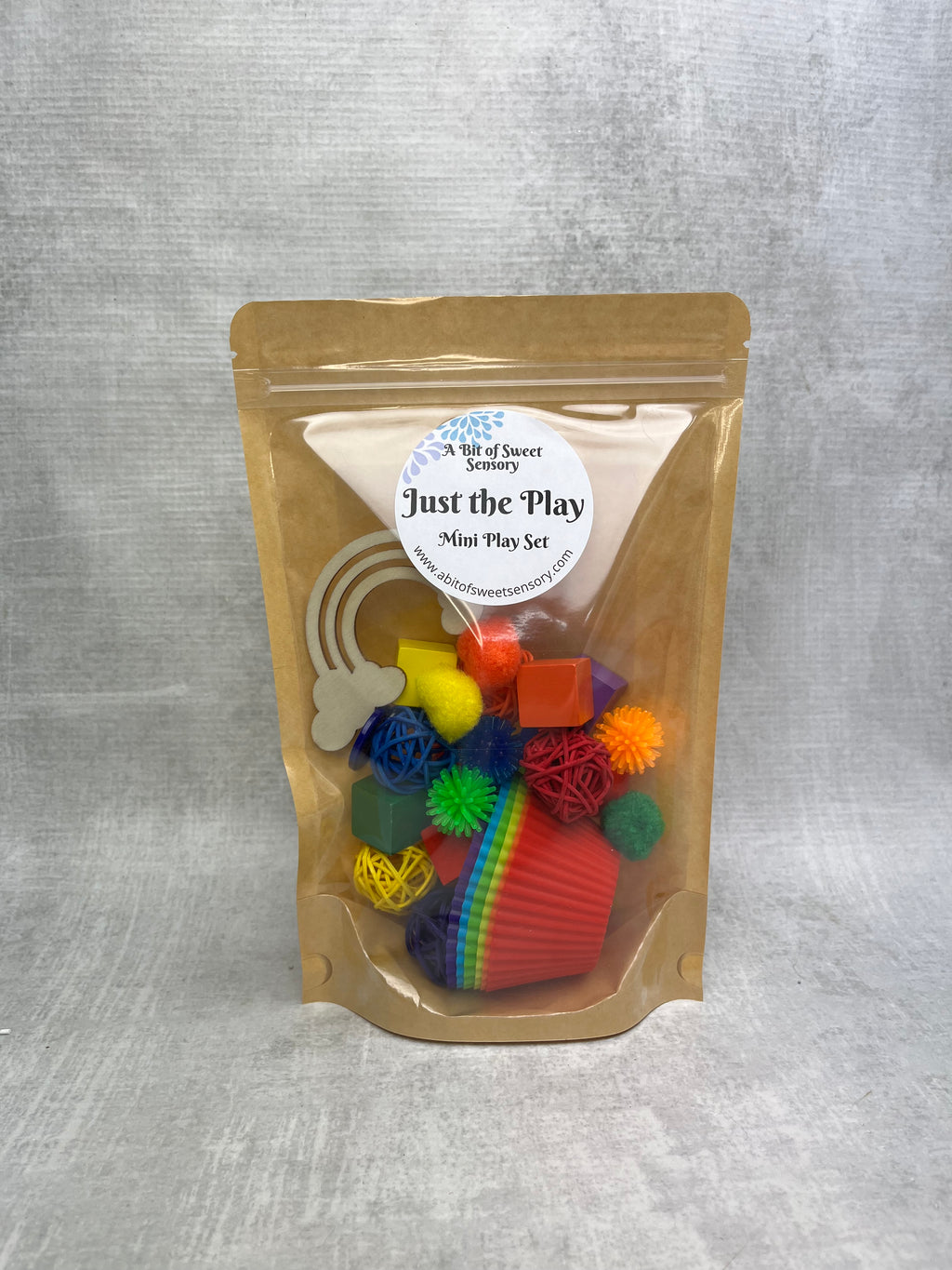 Rainbow Sorting Just the Play Mini Play Kit