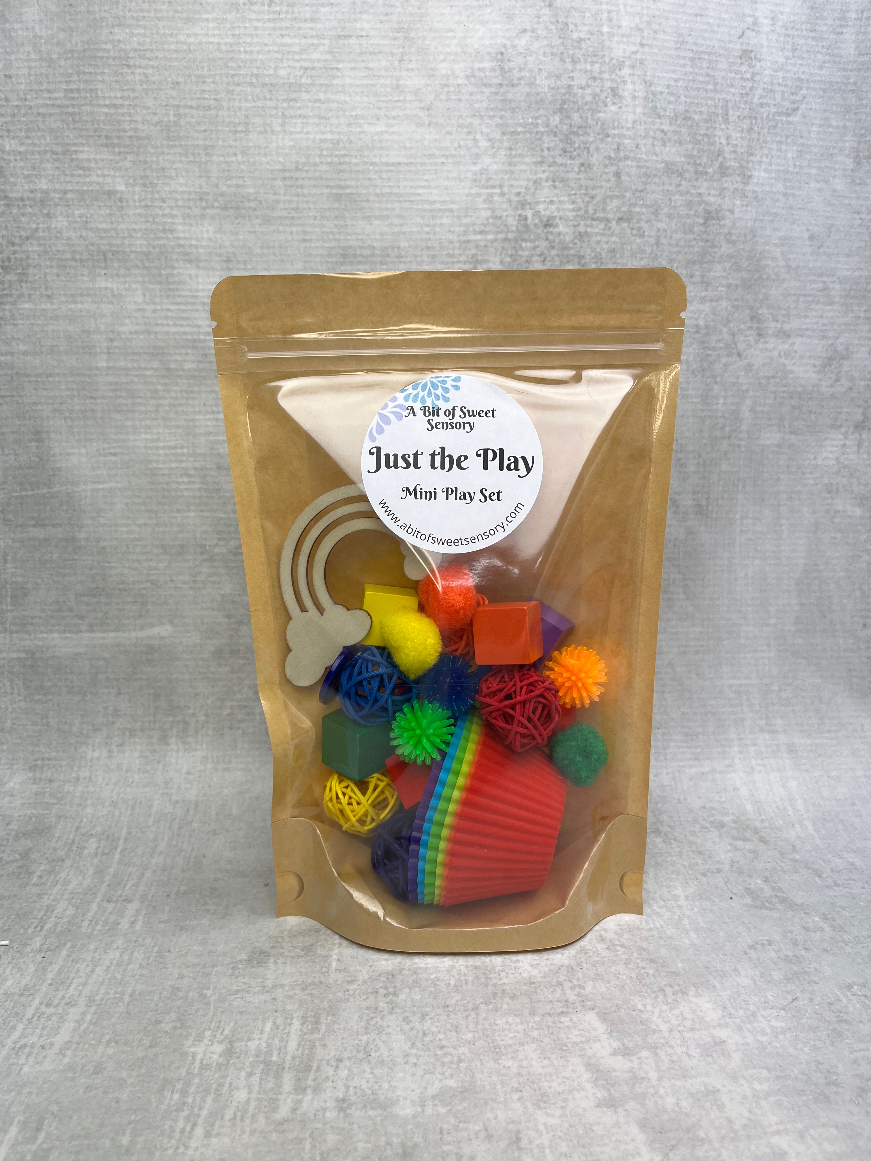 Rainbow Sorting Just the Play Mini Play Kit