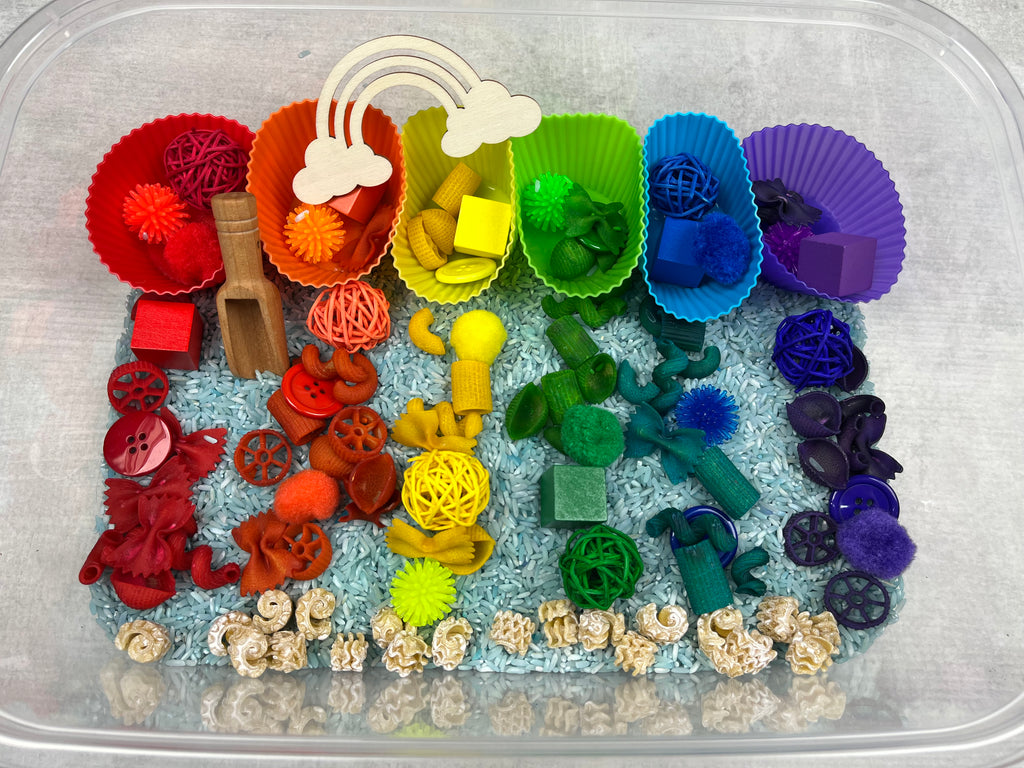 Rainbow Sorting Sensory Bin Kit