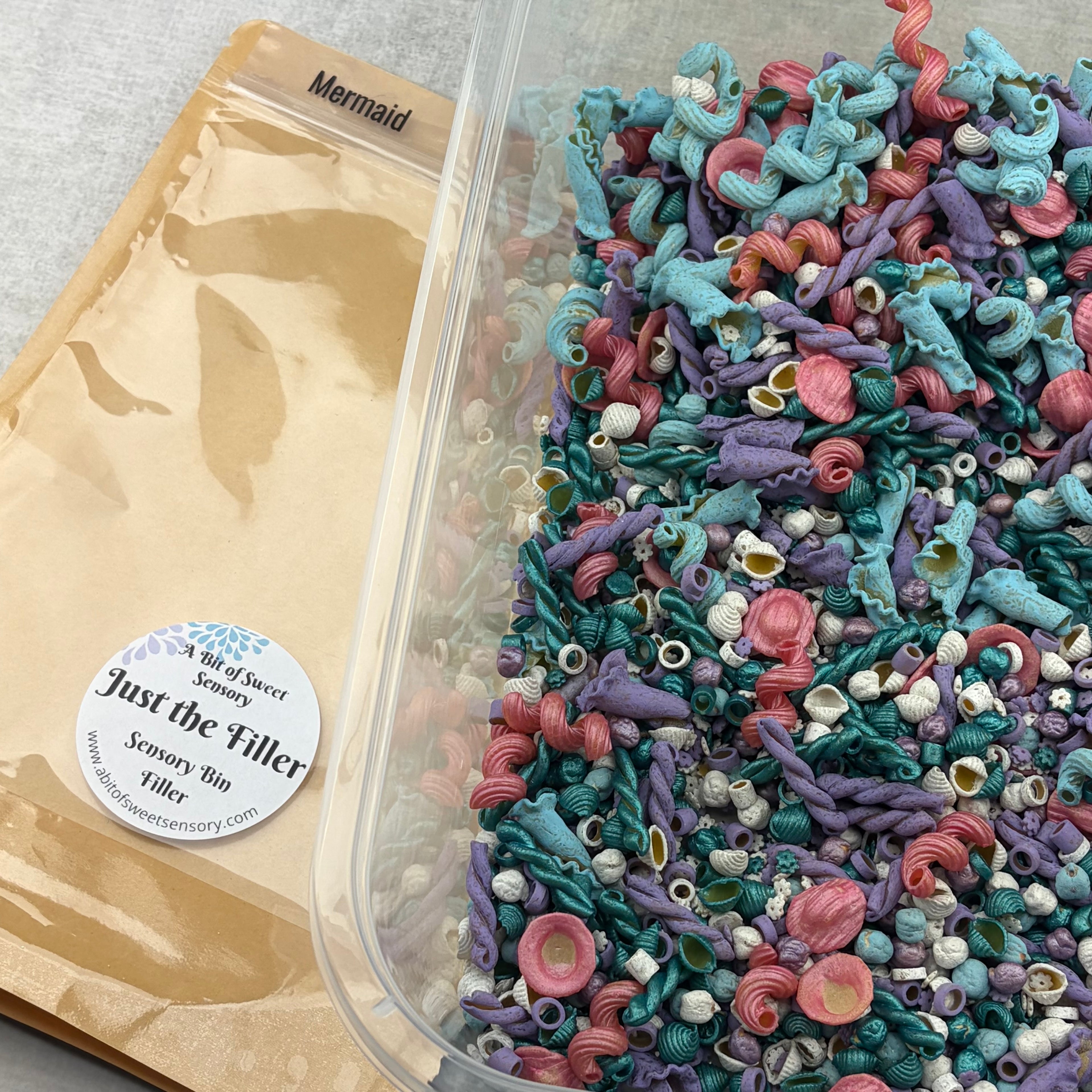 Mermaid Just the Filler Sensory Bin Filler