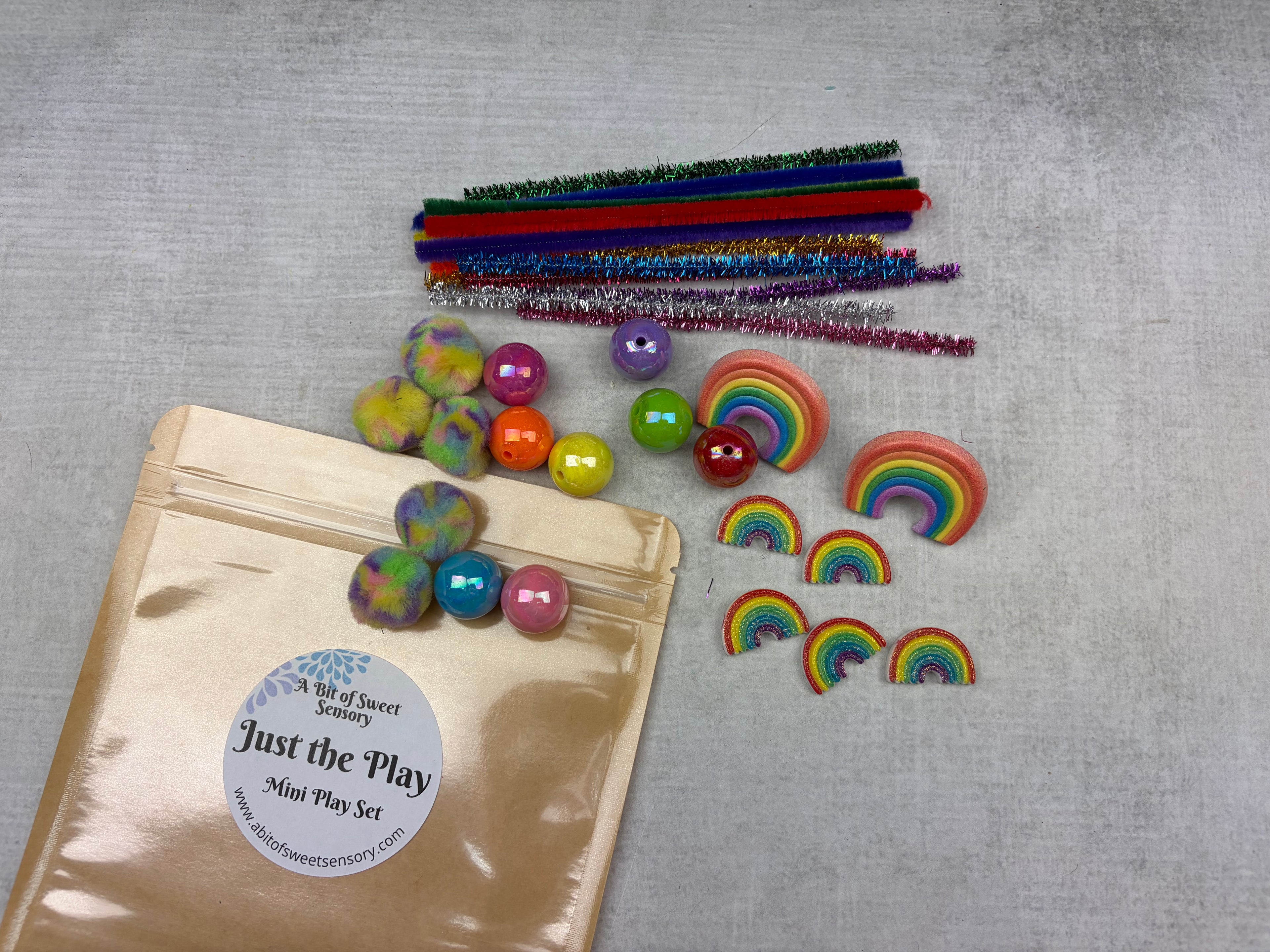 Rainbow Building Just the Play Mini Play Kit