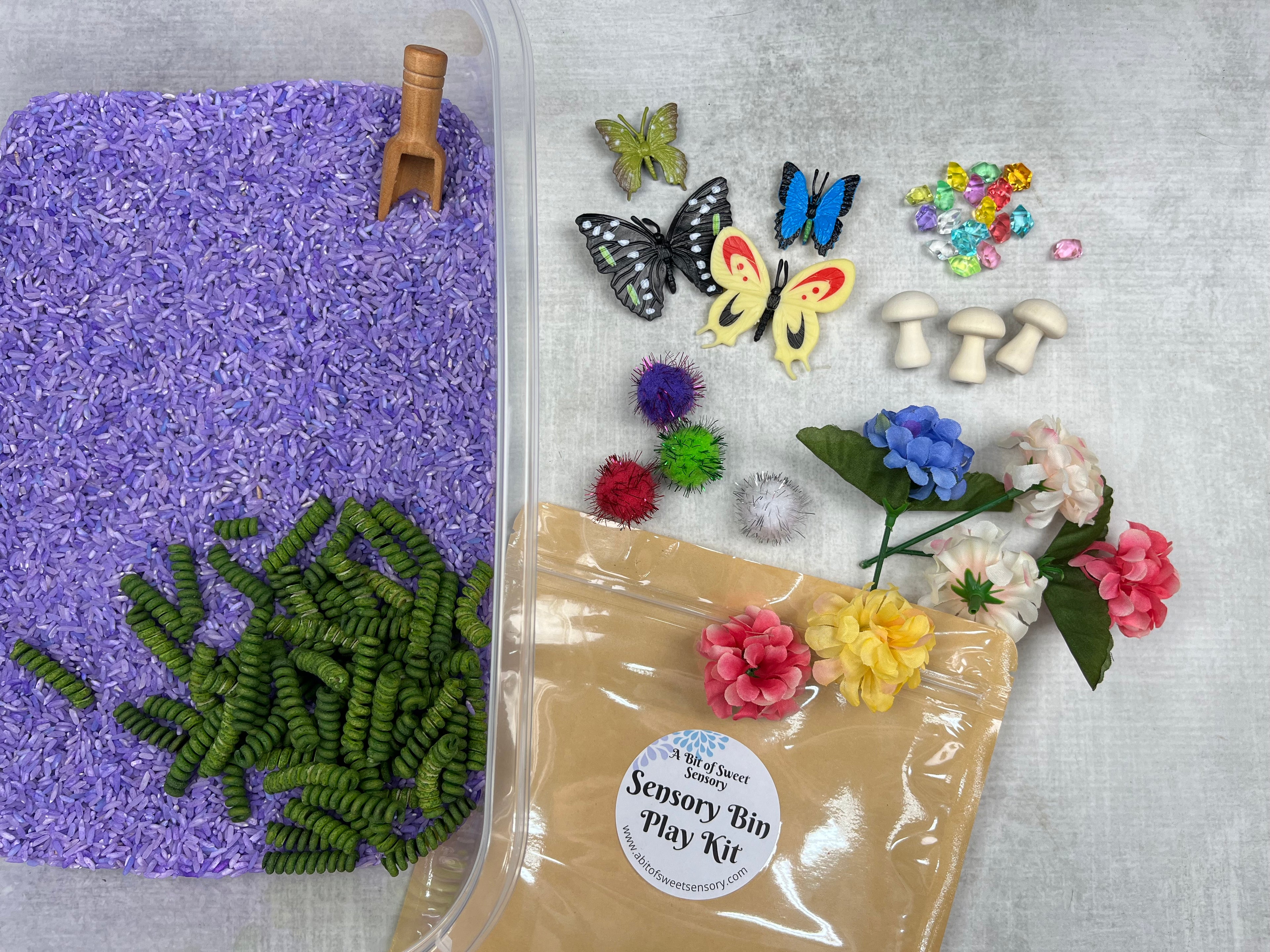 Butterfly Garden Sensory Bin Kit