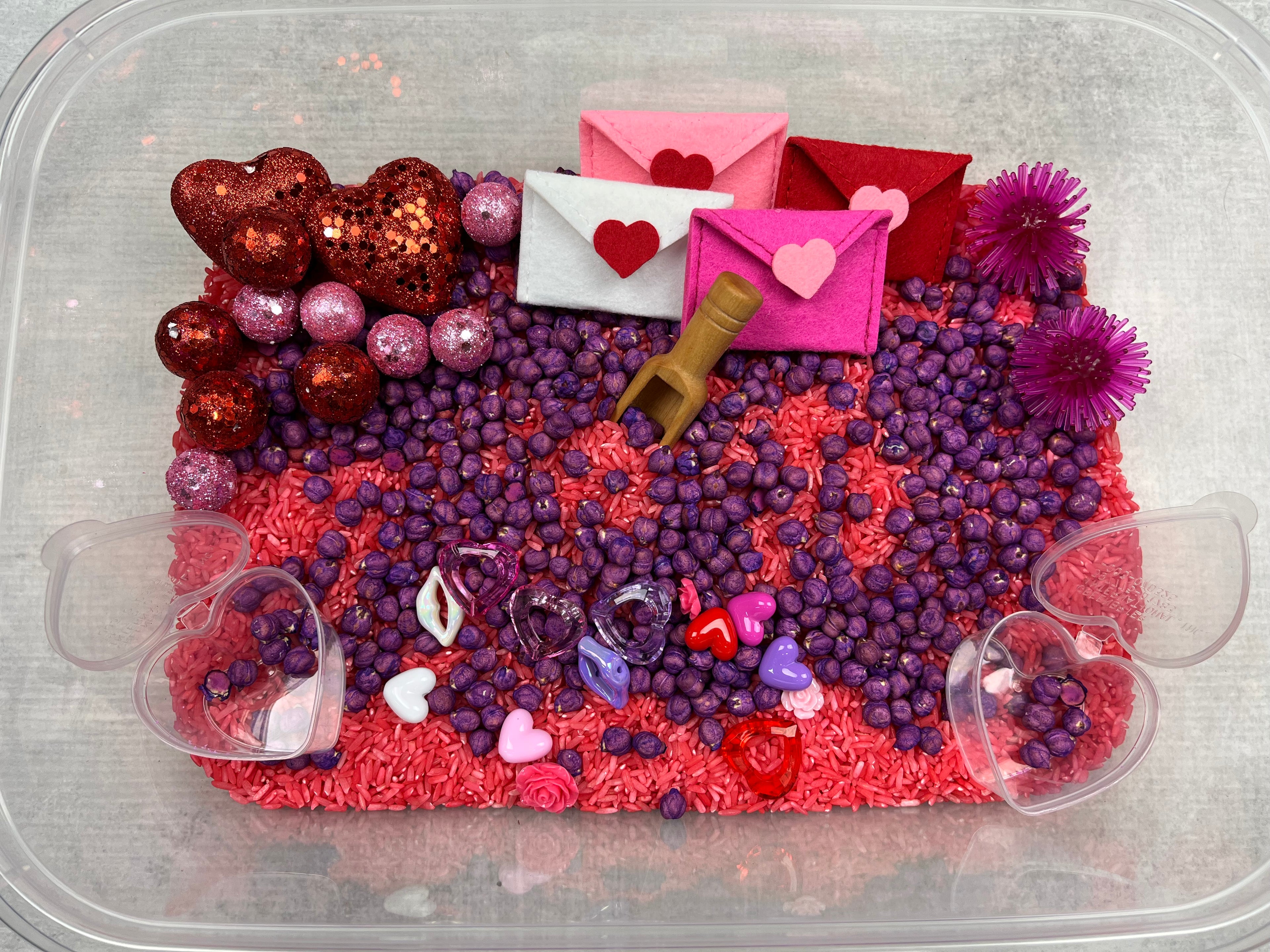 Valentines Sensory Bin Kit