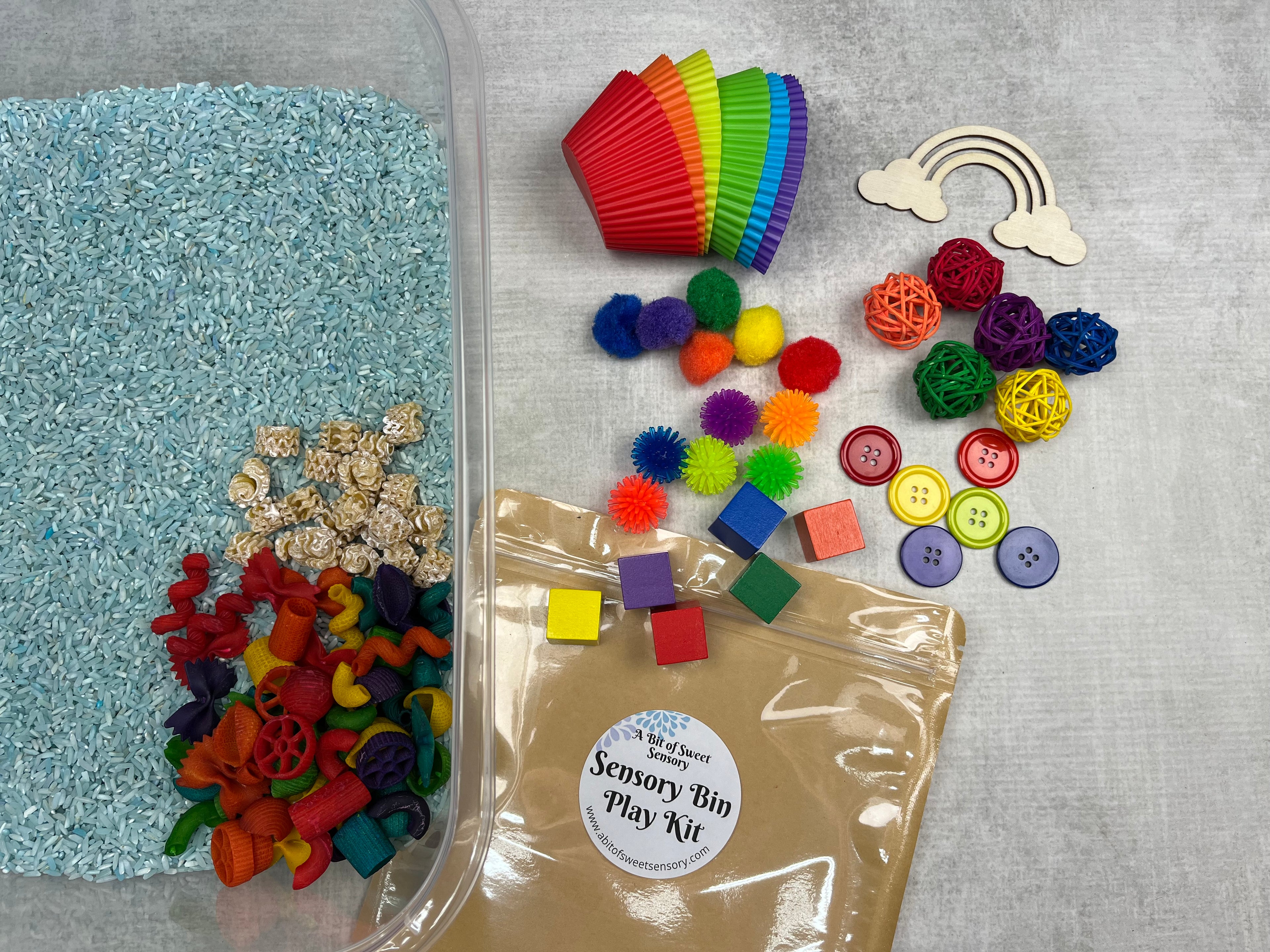 Rainbow Sensory Bin Kit