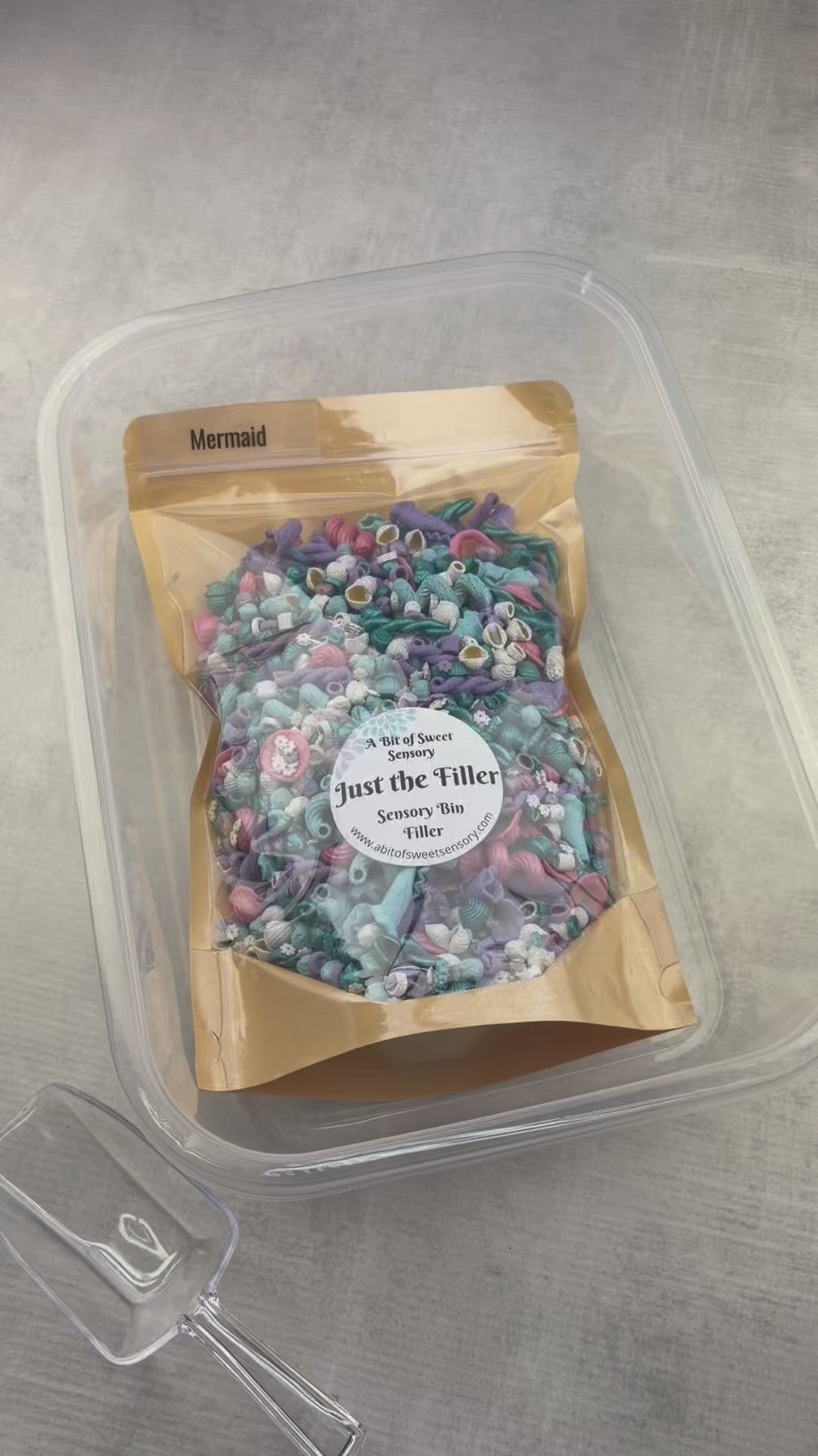 Mermaid Just the Filler Sensory Bin Filler